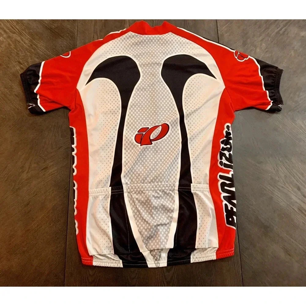 Pearl iZumi Cycling Jersey 3/4 Zip Red & Black Size Large L Made In USA - Picture 10 of 12
